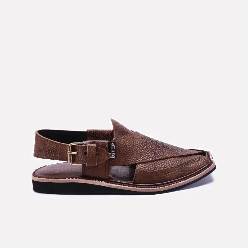 mens Brown Peshawari Chappal