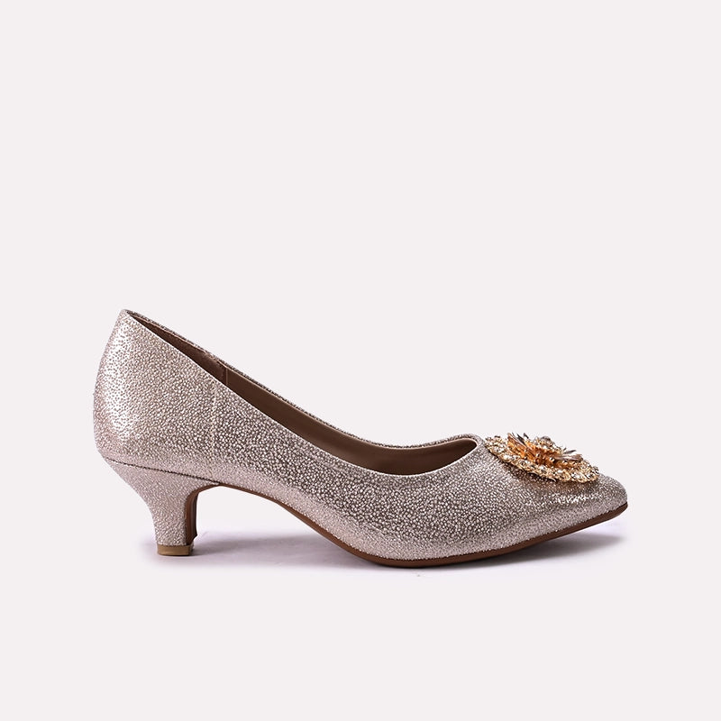 Bridal Court Shoes Golden 0450059