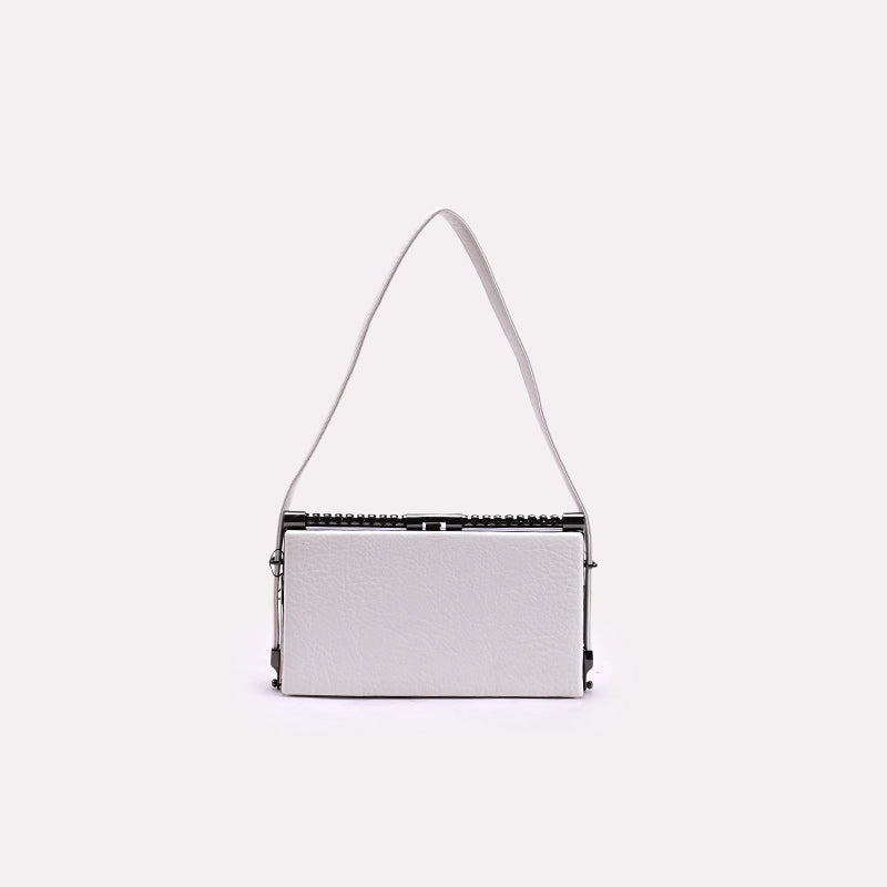 White Casual Hand Bags 0321967