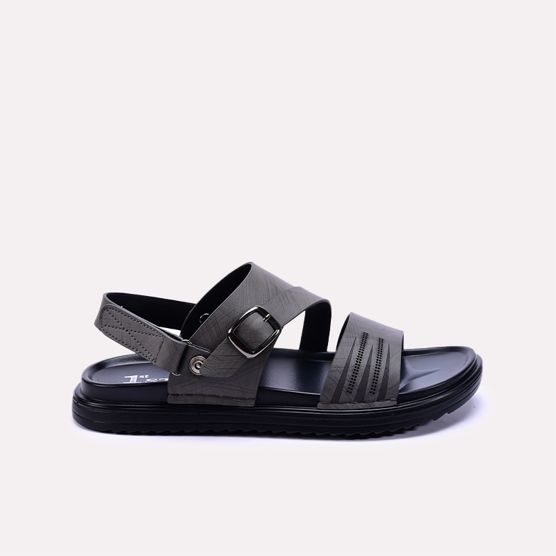 Mens Gray Casual Sandals