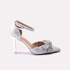 Bridal Court Shoes Silver 0450194