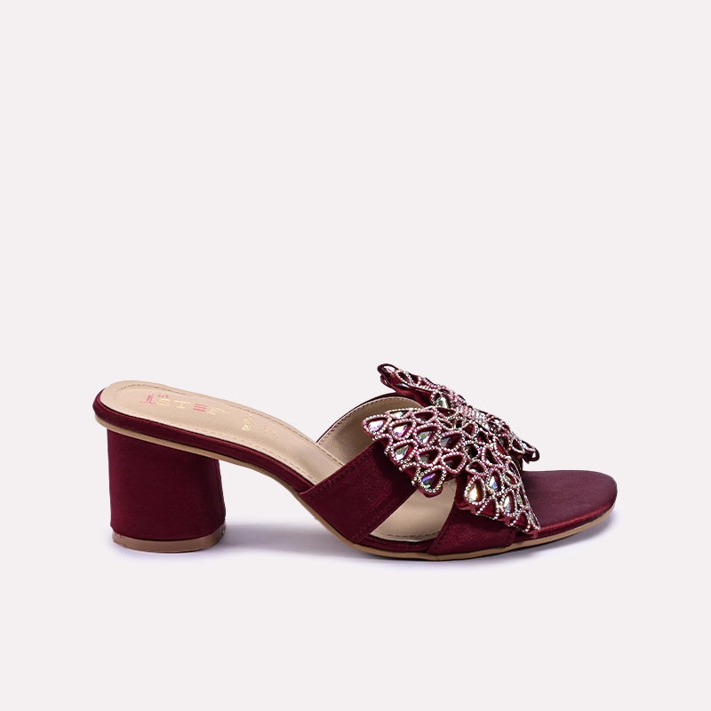 Bridal Slipper Maroon 0412425