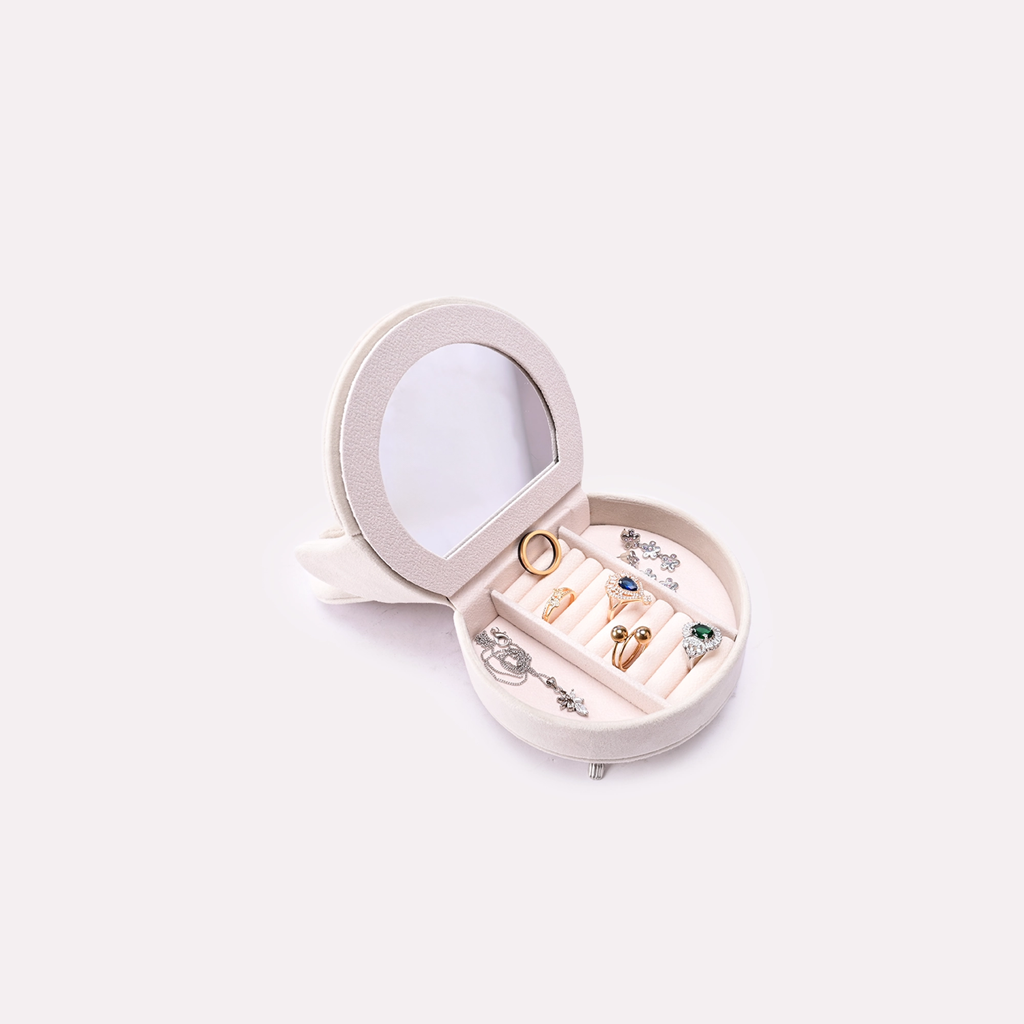 Fawn Velvet Heart ChairJewellery Box 0835241