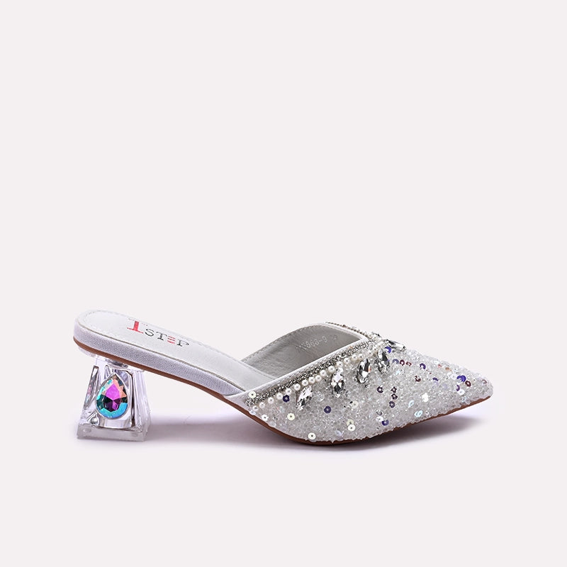 Bridal Court Shoes Silver 0450176