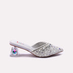 Bridal Court Shoes Silver 0450176