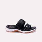 Black Comfy Casual Slippers 0412736