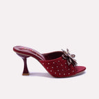 Maroon Bridal Slippers 0412762