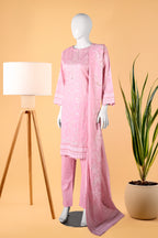 Petal Élite 3 Piece Stitched Cotton Suit 15D0145