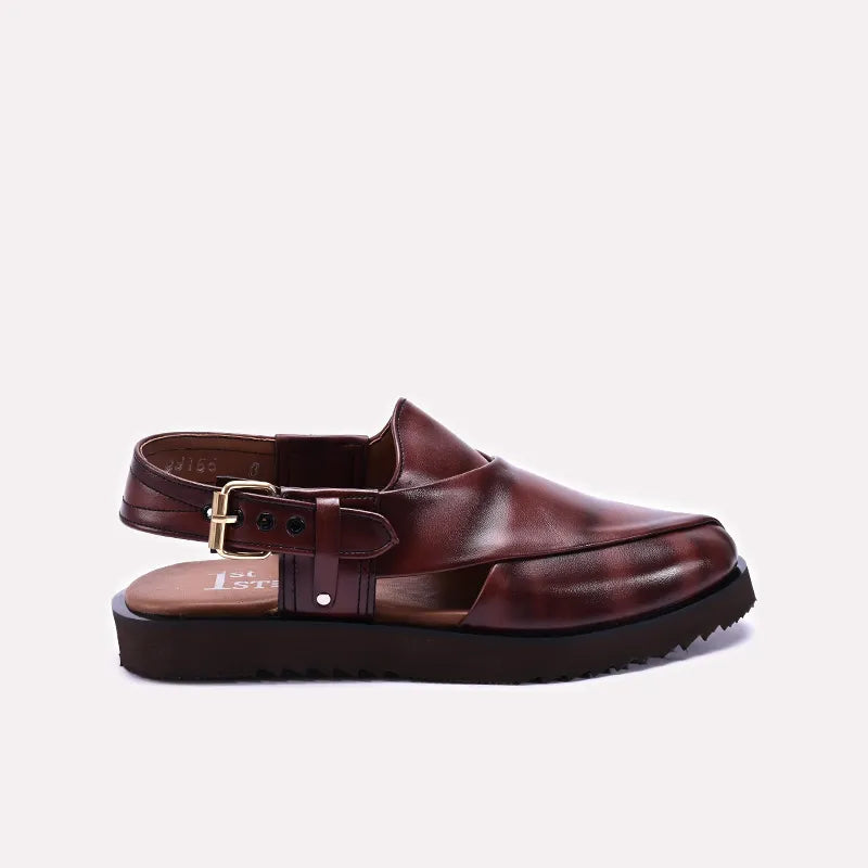 Brown Chunky Peshawari Sandals 0141098