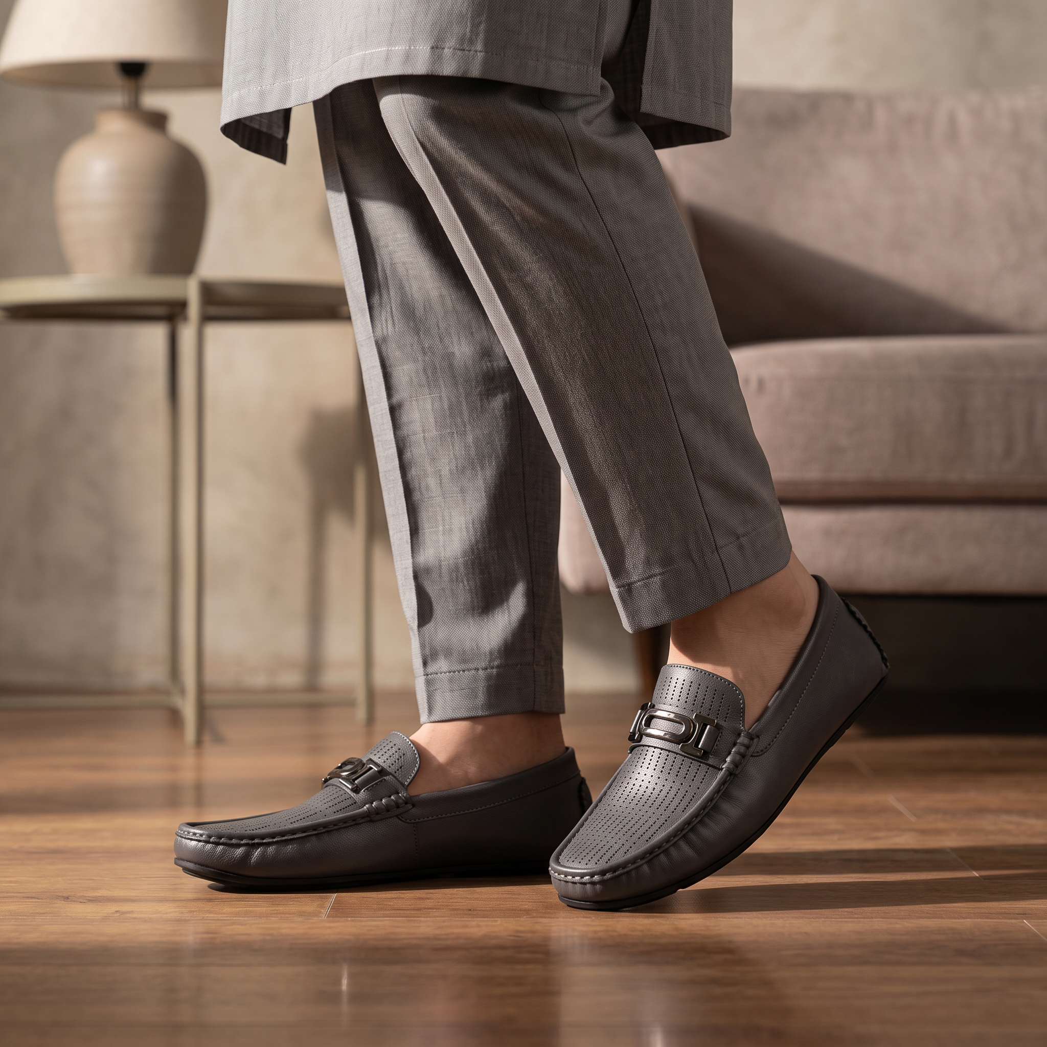 Loafer Shoes Gray 0131171
