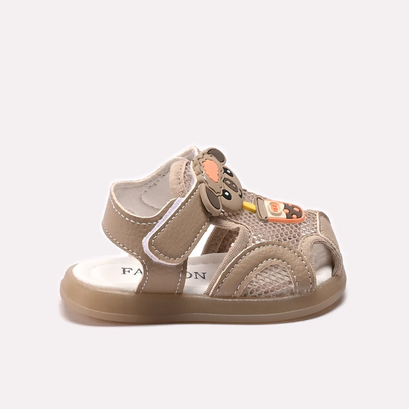 Boy Casual Sandal Fawn 0621367