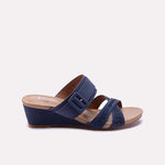 Blue Fancy Heel Slippers 0413226