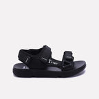 Black Velcro Strap Sandals 0141180