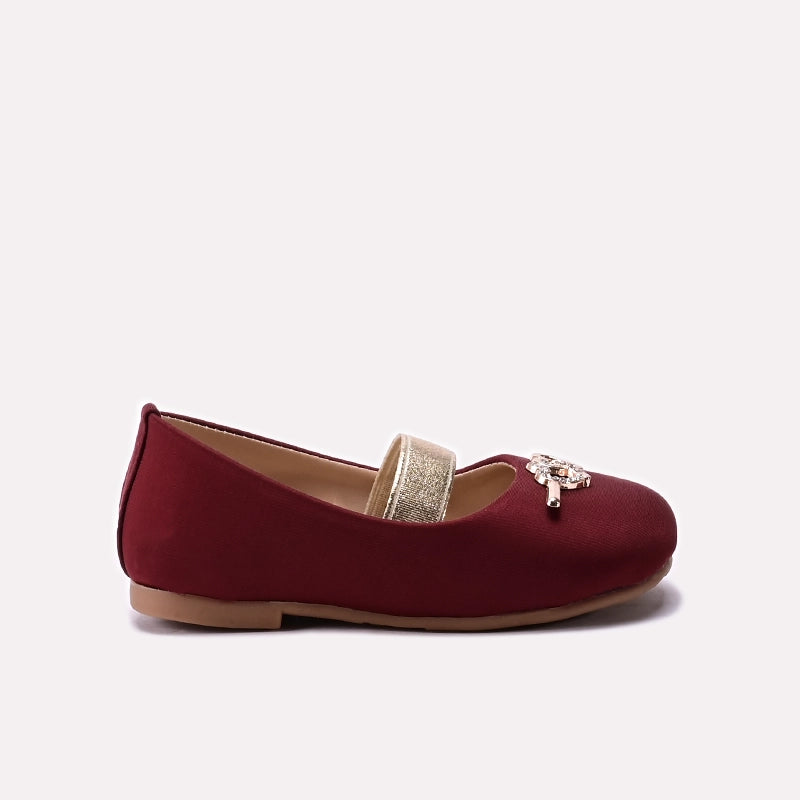 Baby Casual Pumps Maroon 0710648