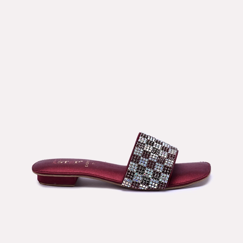Maroon Fancy Slippers 0412650