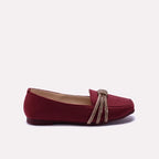 Baby Fancy Pumps Maroon 0710640
