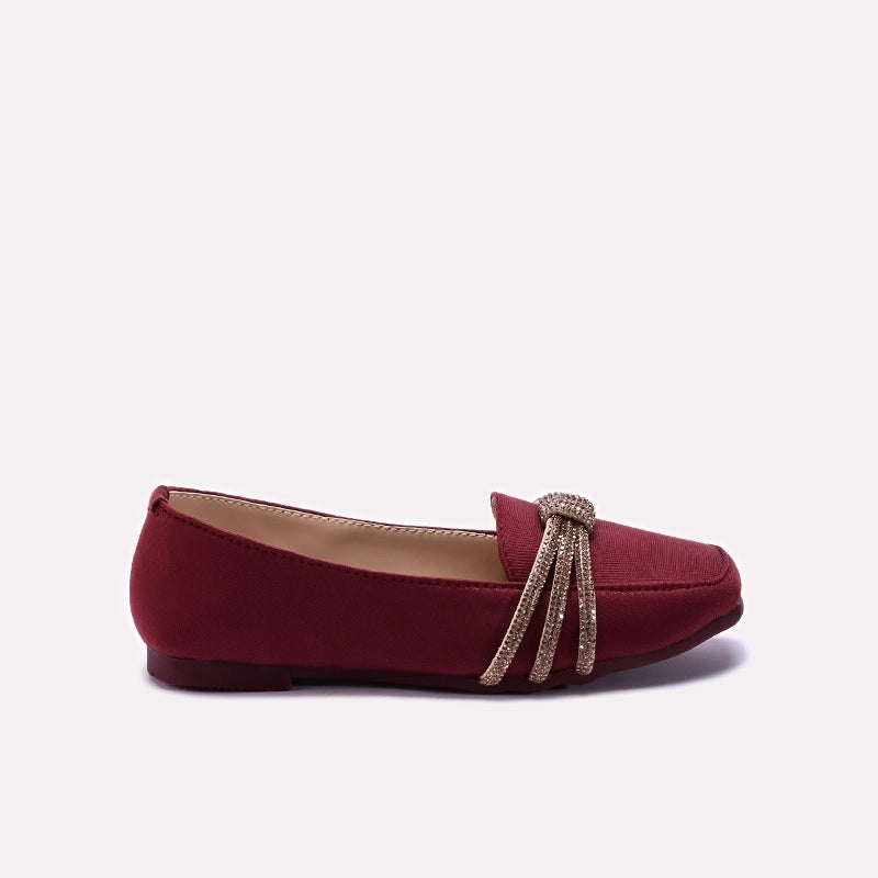 Baby Fancy Pumps Maroon 0710640