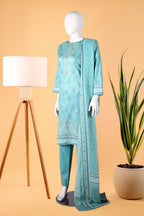 Celadon Grace 3 Piece Stitched Cotton Suit  15D0116