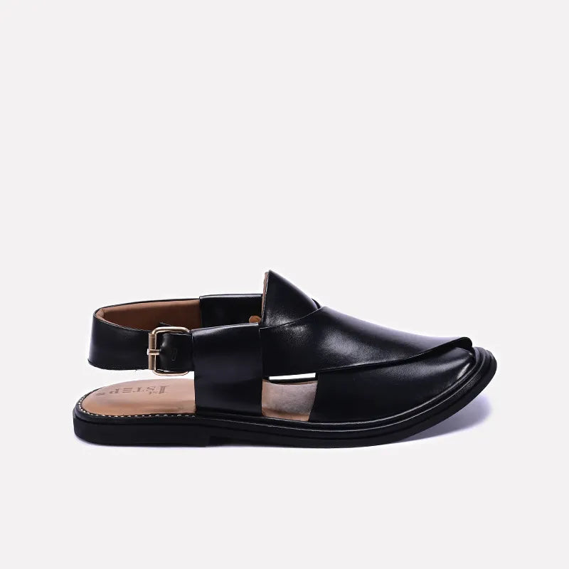Black Kaptan Peshawari Sandal 0140745