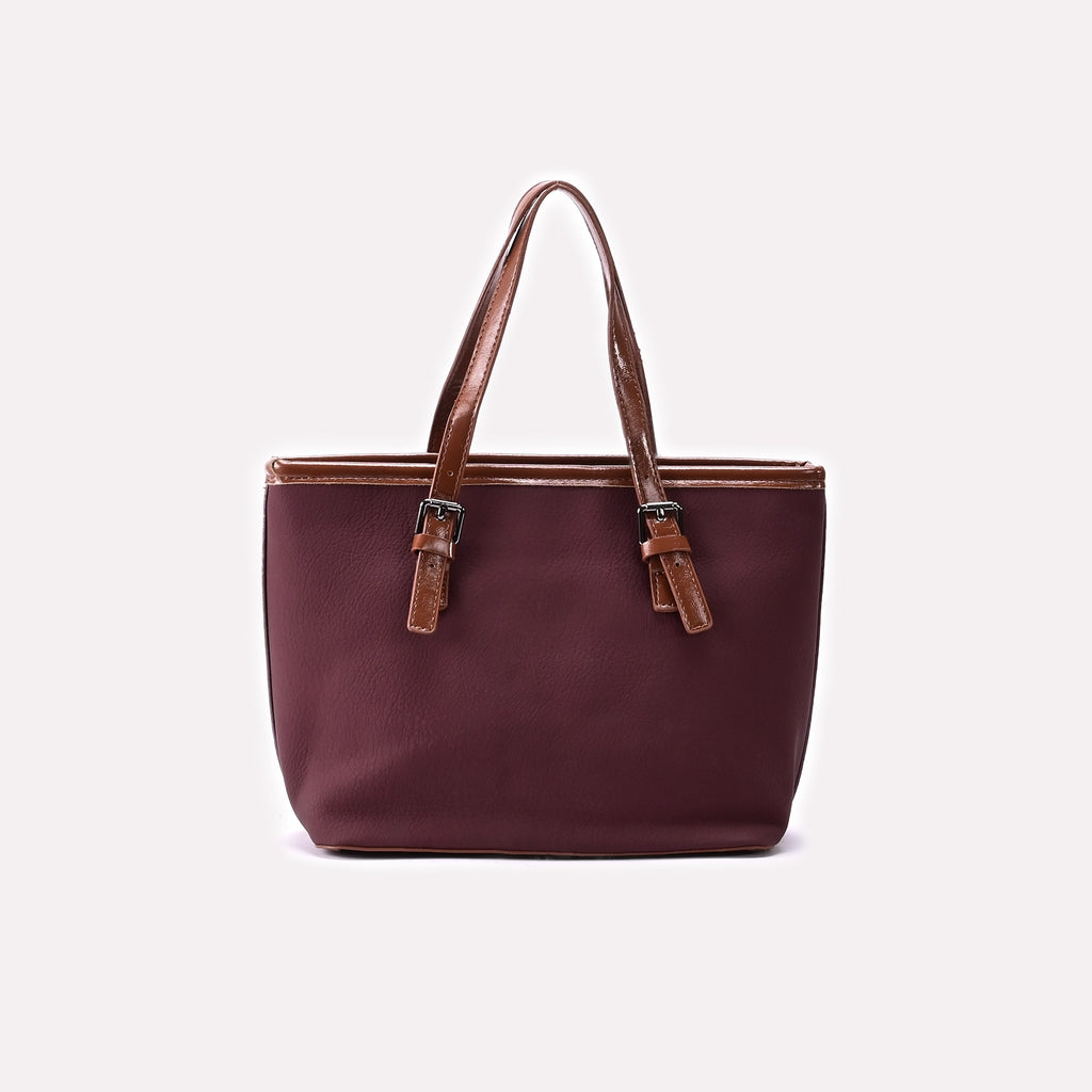 Casual Hand Bag Maroon 0322300