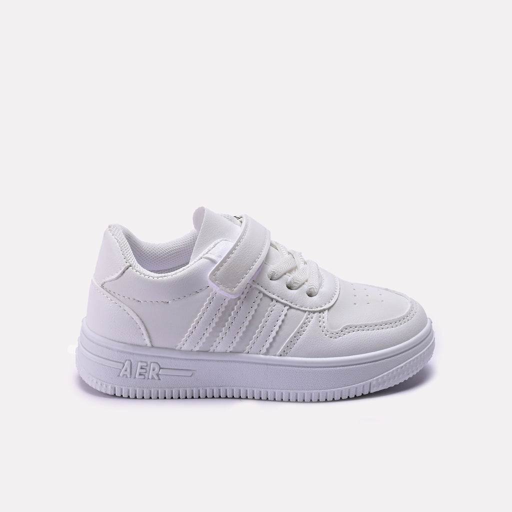 Baba School Shoes White 0650819