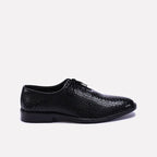 Black Textured Oxfords 0111298