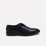 Black Textured Oxfords 0111298