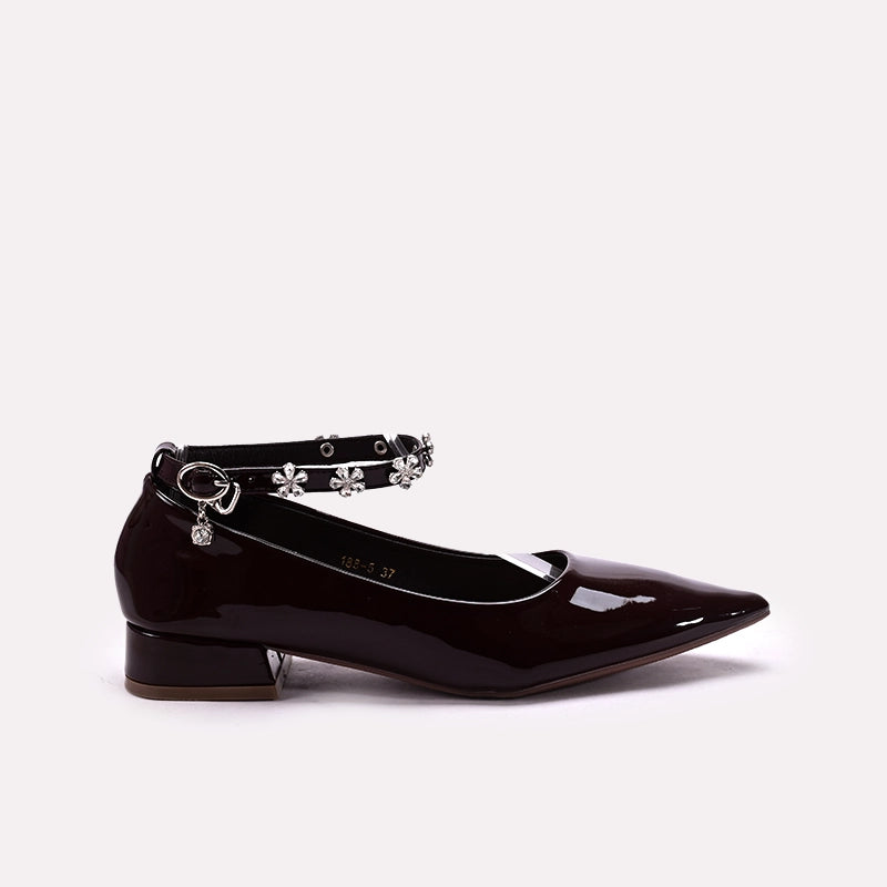 Fancy Court Shoes Brown 0450151