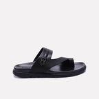 Black Comfy Casual Slippers Men 0151127