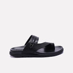 Black Comfy Casual Slippers Men 0151127
