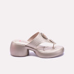 Gold Chunky Flip Flops 0413244