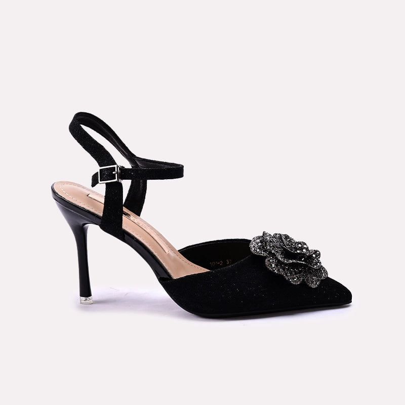 Bridal Court Shoes Black 0450196