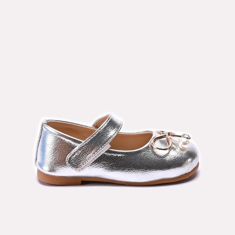 Girl Fancy Pumps Silver 0710671