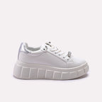 Women Sneaker Shoes Silver 0440935
