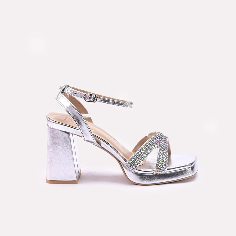 Silver Bridal Sandals 0421544