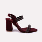Fancy Sandal Maroon 0421748