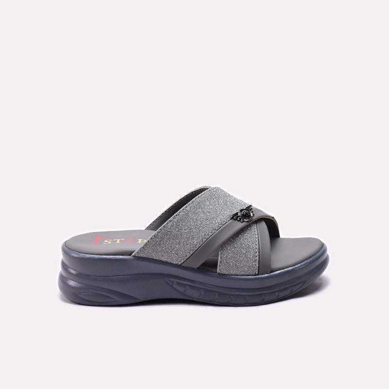 Baby Fancy Slipper Gray 0730374