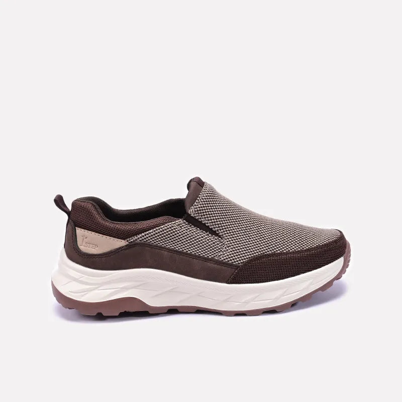Brown Chunky Slip On Sneakers 0120555