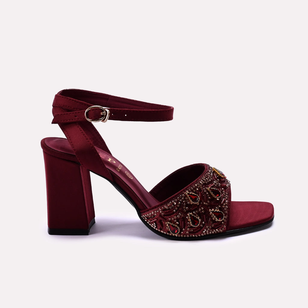 Fancy Sandal Maroon 0421749