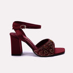 Fancy Sandal Maroon 0421749