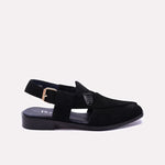 Black Velvet Peshawari Chappals 0141154
