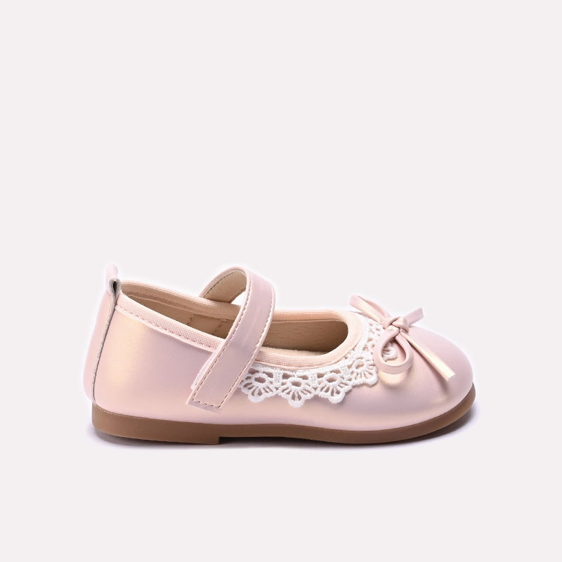Girl Fancy Pumps Peach 0710709