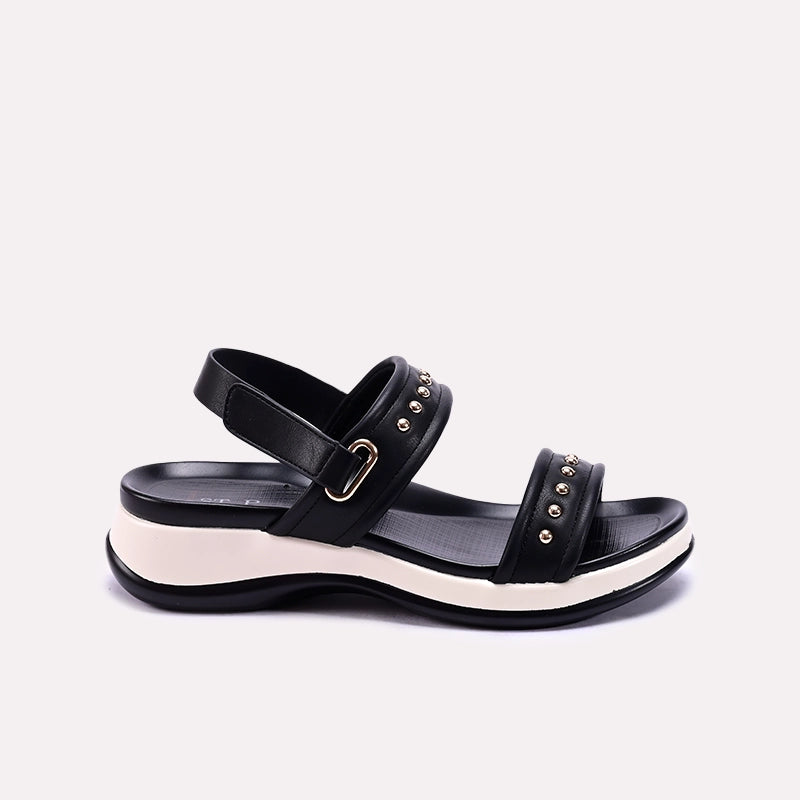 Black Comfy Casual Sandals 0421520