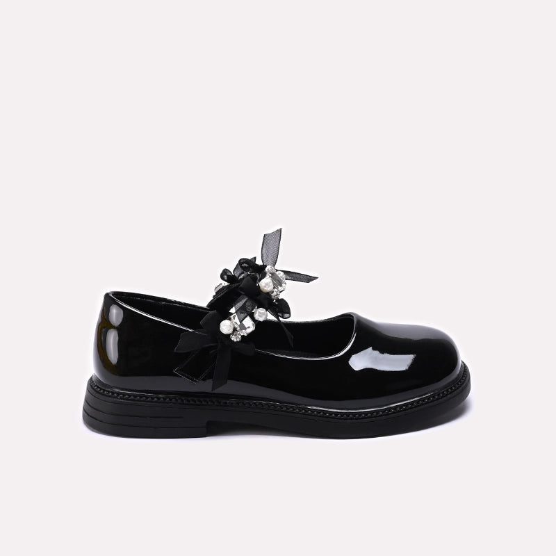 Girl Fancy Pumps Black 0710698