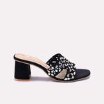 Black Heel Slippers 0412657