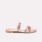 Peach Fancy Flat Slippers 0412789