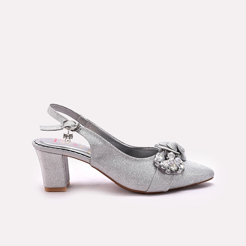 Bridal Court Shoes Silver 0450070