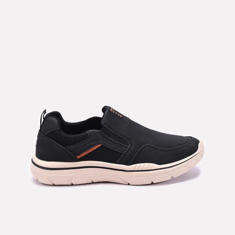 Black Lightweight Slip On Sneakers 0120554
