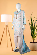 Ivory Tide 3 Piece Stitched Khaddar Suit  15D0126