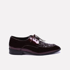 Tyndale Glossy Maroon Derby Shoes 0111302